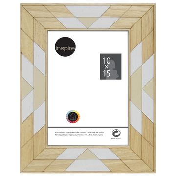 Inspire frame rubber wood 16-0352 multi-colour 10x15cm