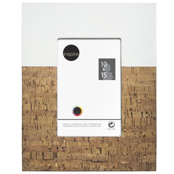 Frame mdf wd140078 white/brown 10x15cm