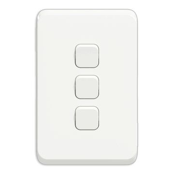 SWITCH 3L 1W WITH SKIN 10AX 250V ICONIC