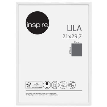 Inspire lila frame white 21x29,7cm
