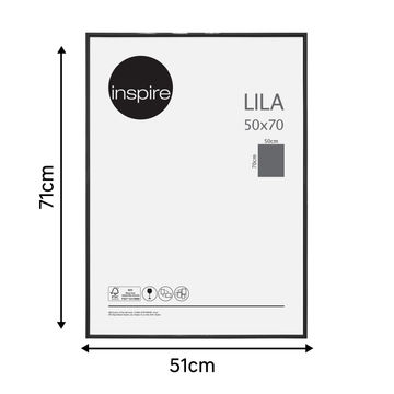 Inspire lila black 50x70cm