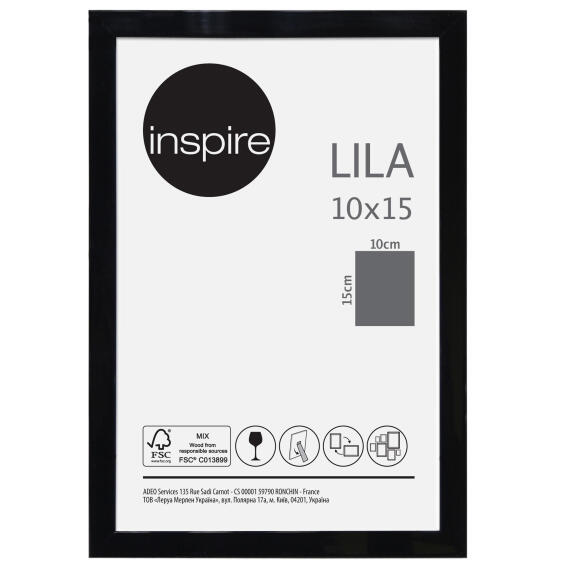 Sv inspire lila frame black 10x15cm