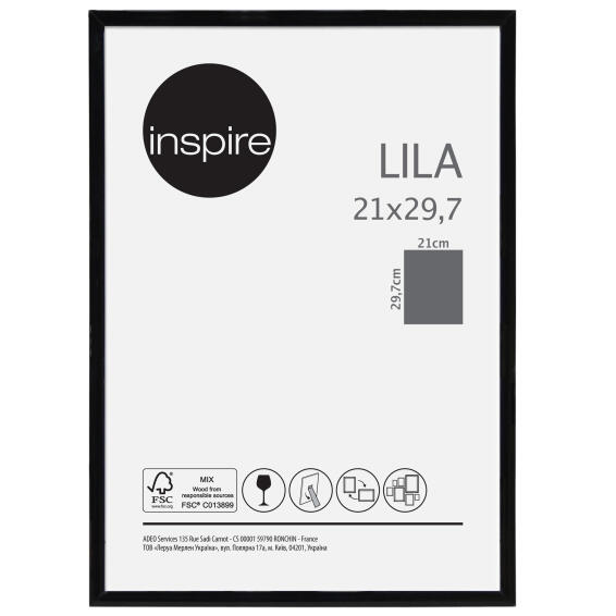 Sv inspire lila frame black 21x29.7cm