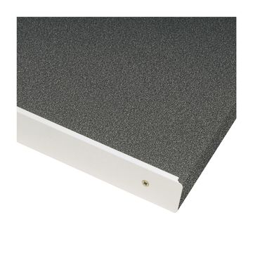 Kitchen Countertop End Trim L67Cm X W3,8Cm White