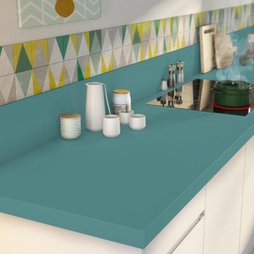 Kitchen Countertop Laminate L300Cm X D65Cm X H3,8Cm Laguna Green