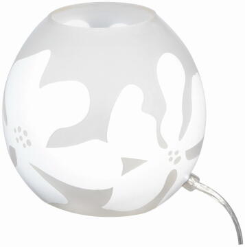  Inspire Aloha Glass Table Lamp White E14 1X40W  