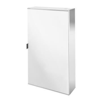 Mirror Cabinet wall hung Remix grey soft close single door with 2 adjustable shelves 45x75cm