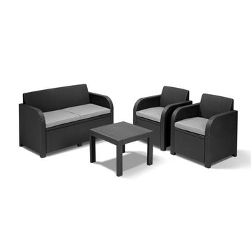 GEORGIA RELAX SET COOLGREY 4PCS WICKER