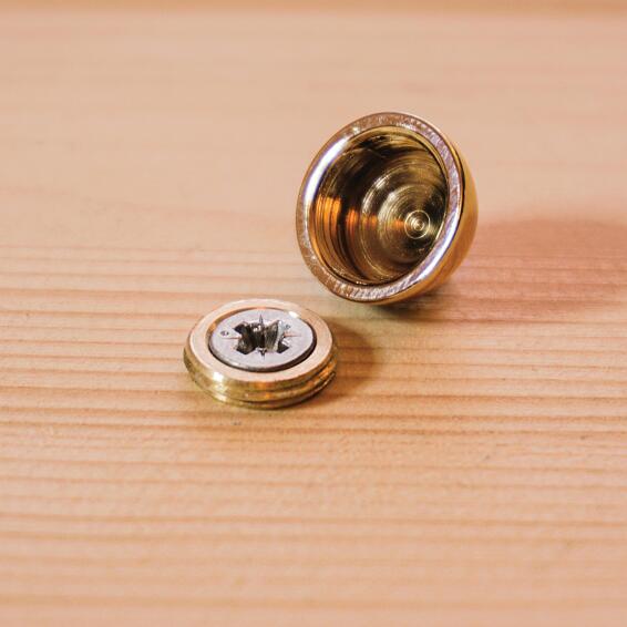 COVER FOR SCREW ROUND BRASS POLISHED 4P