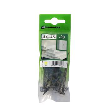 DRYWALL SCREW STL BLACK PHS 3.5X45 20P