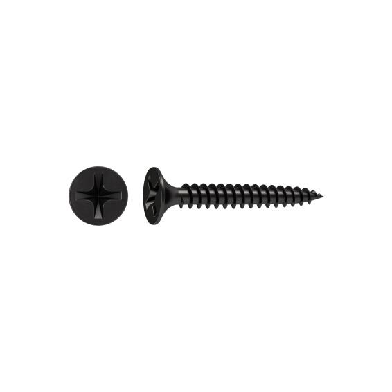 DRYWALL SCREW BUGLE HEAD PHILLIP DRIVE FINE THREAD, BLACK PHOSPHATED, 3.5X25, 300CB