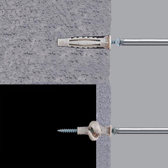 Nylon anchors multi material with screws 8x50mm 50pc standers