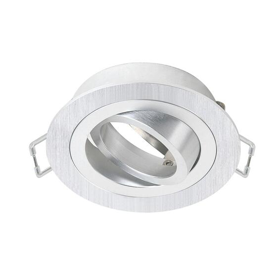 Inspire recessed downlight ring round max 10w adj brushed aluminium