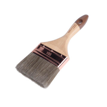 Stain and varnish brush (o) flat 100mm dexter