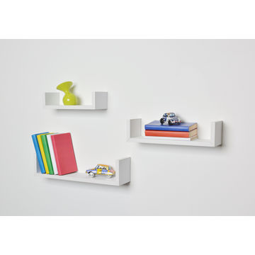 U-Shaped Shelves Set Of 3 D10xW26xD34cm And 42cm