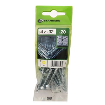V22 SELF-DRILLING SCREW CS PH STEEL WZP+CR3 4.2X32 20PCS, P1