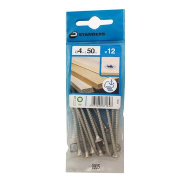 CHIPBOARD SCREW INOX 316 / A4 4X50 12P
