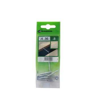 DOUBLE TH.SCREW WOOD/WOOD STEEL 4X30 8P