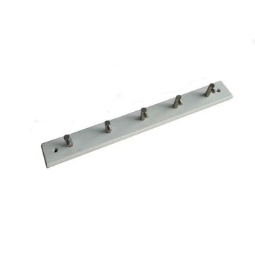 White Coat Hanger , 5 Alloy Zinc Hooks