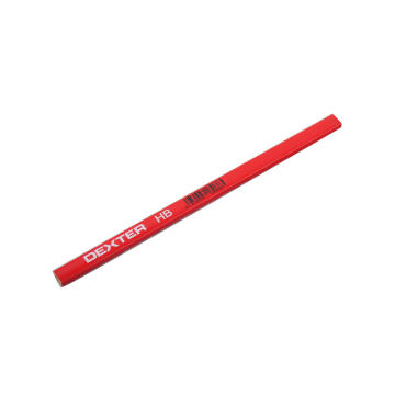 Carpenter pencil rectangular red DEXTER HB