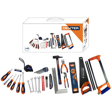 Toolset bi materials DEXTER 45 pieces