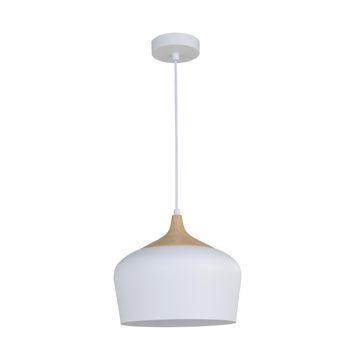 Inspire iron pendant light white e27 60w