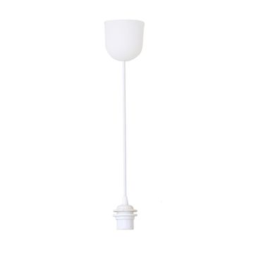 pendant light canopy E27 60w white plastic