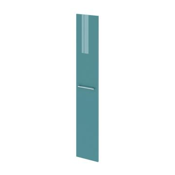 Wall hung cabinet door column SENSEA Remix laguna green 30x173x2cm