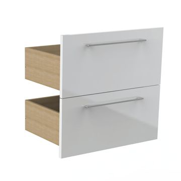 Sensea Remix Wall Hung Bathroom Cabinet White 60cm (Designed for 120cm Double Basin Setup)