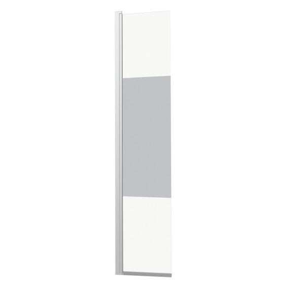 Shower deflector Remix chrome with 8mm printed glass 40x200cm
