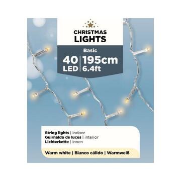 40L LED STRING LIGHT BATTERY WHITE
