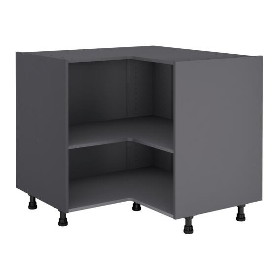 Delinia Kitchen Base Corner Angle Cupboard Grey 58X97X76,8Cm