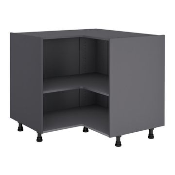 Delinia Kitchen Base Corner Angle Cupboard Grey 58X97X76,8Cm