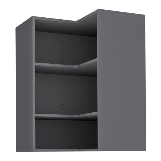 Delinia Kitchen Wall Corner Angle Cupboard Grey 35X67X102,4Cm