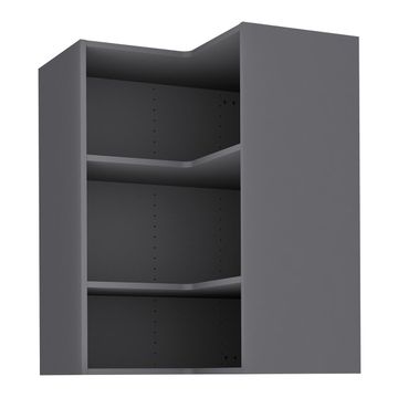 Delinia Kitchen Wall Corner Angle Cupboard Grey 35X67X102,4Cm