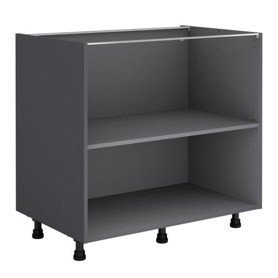 Delinia Kitchen Base Cupboard Grey H76,8Xw90Xd58Cm