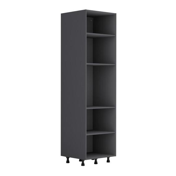 Delinia Kitchen Pantry Cupboard Grey L60Cm X H215Cm