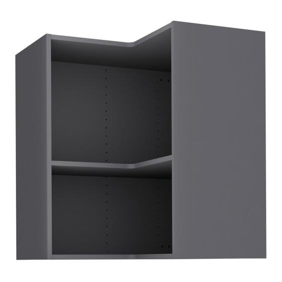 Delinia Kitchen Wall Corner Angle Cupboard Grey 35Cmx67Cmx76.8Cm