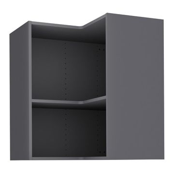 Delinia Kitchen Wall Corner Angle Cupboard Grey 35Cmx67Cmx76.8Cm