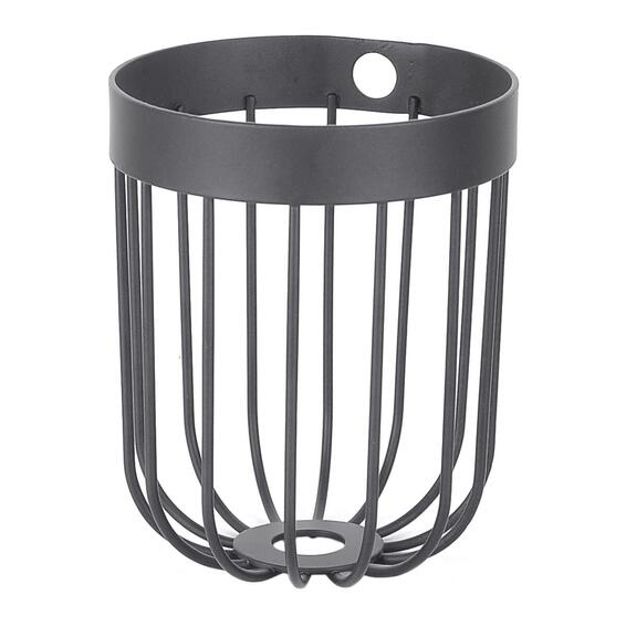 Sensea neo round shower caddy steel black