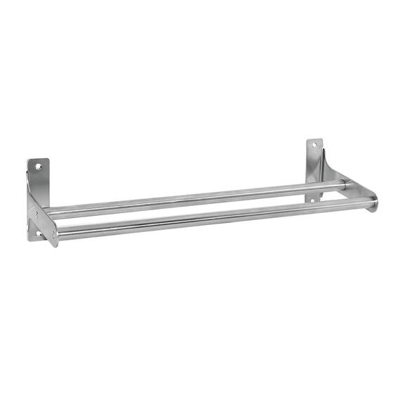 Mia Double Towel Bar Brushed 45cm