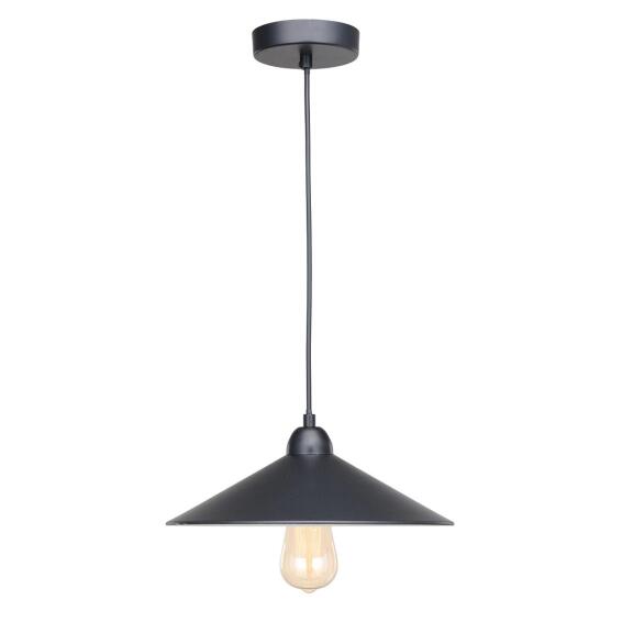 Inspire iron matt black pendant light braga e27x1 