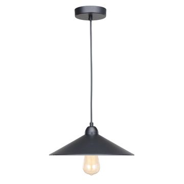 Inspire iron matt black pendant light braga e27x1 