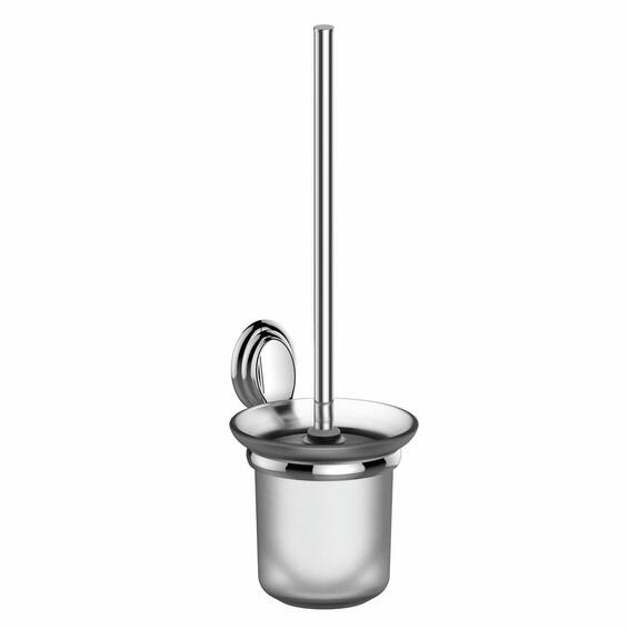 Fresh toilet brush holder chrome
