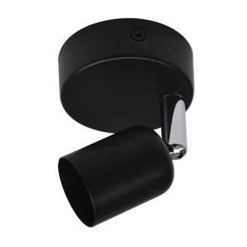 Single spot gu10 1x50w iron black basic