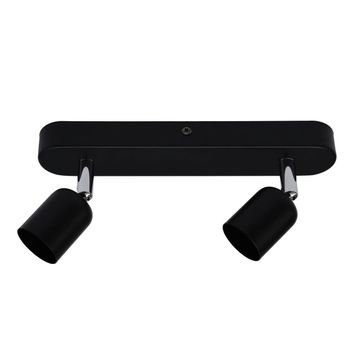 2LIT BAR GU10 2X50W IRON BLACK BASIC