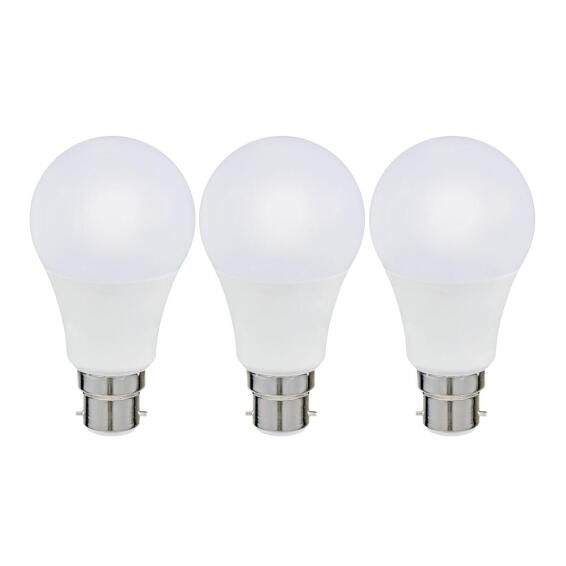 3PK LED BULB A60 B22 13.8W 1521LM 2700K