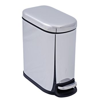 DUSTBINS SENSEA REMIX SLIM SILVER CHROME