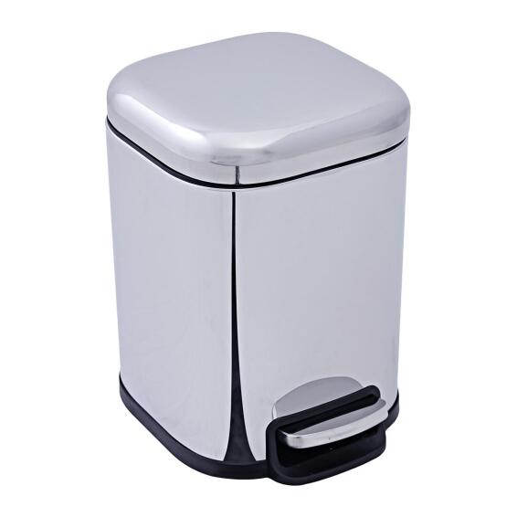 DUSTBINS 6L SENSEA REMIX SILVER CHROME