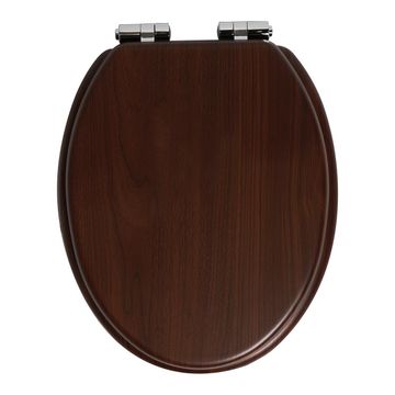 Sensea Purity Oval Wood Toilet Seat Walnut